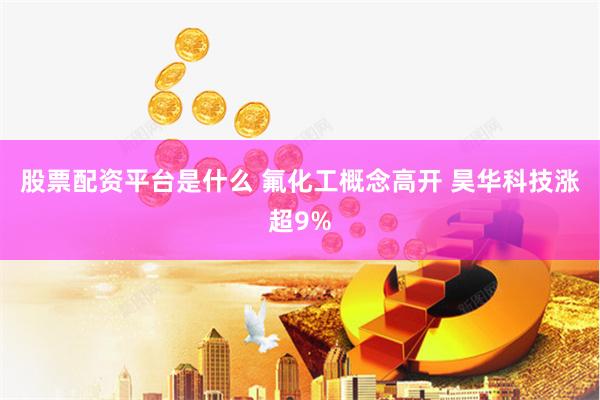 股票配资平台是什么 氟化工概念高开 昊华科技涨超9%