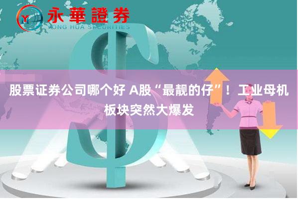 股票证券公司哪个好 A股“最靓的仔”！工业母机板块突然大爆发